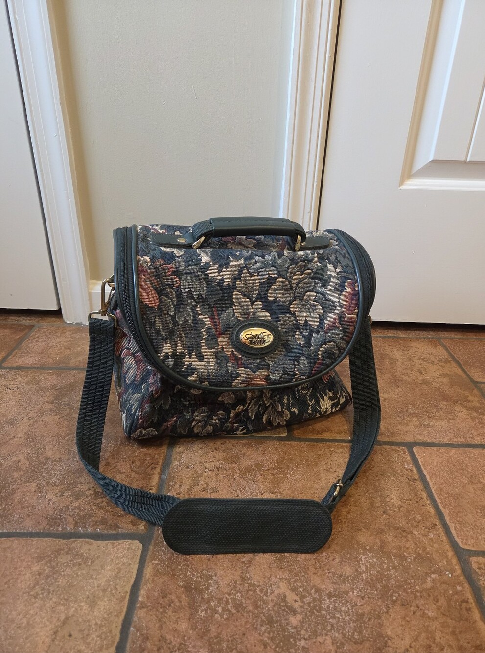 Diane Von Furstenberg Floral Tapestry Cosmetic / Makeup bag